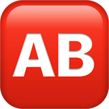 Apple AB button (blood type)