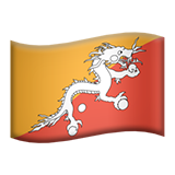 Apple flag: Bhutan