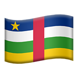 Apple flag: Central African Republic