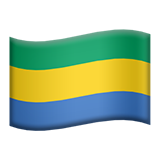 Apple flag: Gabon