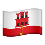 Apple flag: Gibraltar