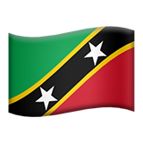 Apple flag: St. Kitts & Nevis
