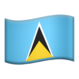 Apple flag: St. Lucia