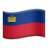 Apple flag: Liechtenstein