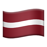 Apple flag: Latvia