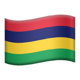 Apple flag: Mauritius