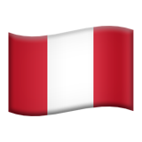 Apple flag: Peru