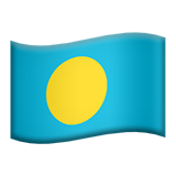 Apple flag: Palau