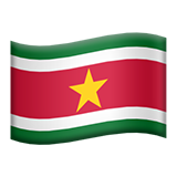 Apple flag: Suriname