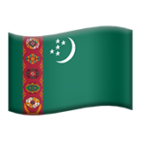 Apple flag: Turkmenistan