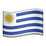 Apple flag: Uruguay