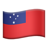 Apple flag: Samoa