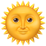 苹果 带面孔的太阳