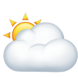 苹果 云团后面的太阳