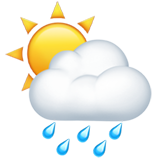 苹果 雨云后面的太阳