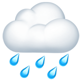 苹果 带雨点的云