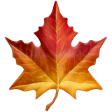 Apple maple leaf