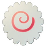 Apple fish cake with swirl