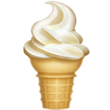 Apple soft ice cream