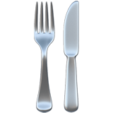 Apple fork and knife