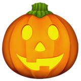 Apple jack-o-lantern