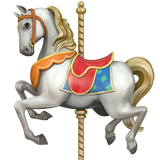Apple carousel horse