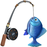 Apple fishing pole