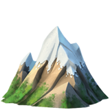 Apple snow-capped mountain