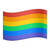 Apple rainbow flag