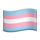 Apple transgender flag