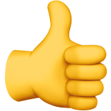 Apple thumbs up