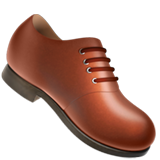 Apple manโs shoe