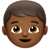 Apple boy: medium-dark skin tone