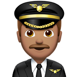 Apple man pilot: medium skin tone