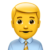 Apple man office worker