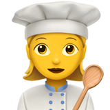 Apple woman cook