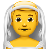 Apple man with veil