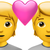 Apple couple with heart