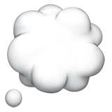 Apple thought balloon