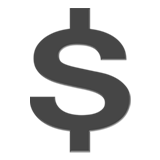 Apple heavy dollar sign