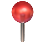 Apple round pushpin