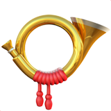 Apple postal horn