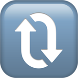 Apple clockwise vertical arrows
