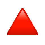 Apple red triangle pointed up