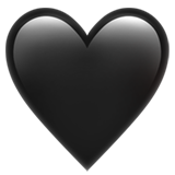 Apple black heart