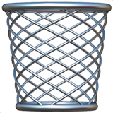 Apple wastebasket