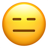 Apple expressionless face