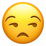 Apple unamused face