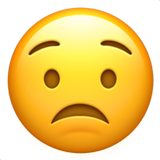 Apple worried face