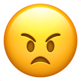 Apple angry face